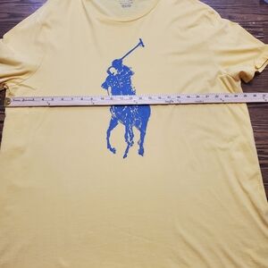 Yellow Polo by Ralph Lauren Men's Shirt